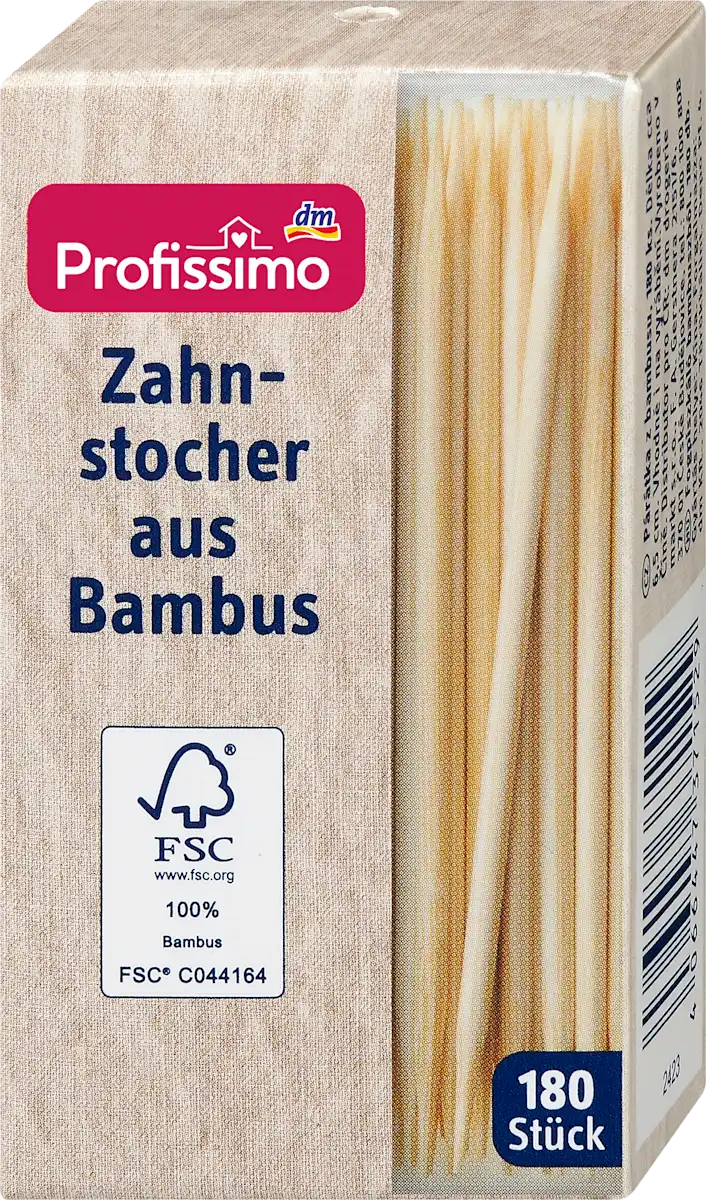 Čačkalice za zube od bambusa, 180 kom