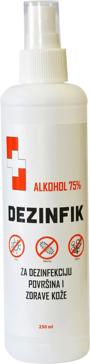 Alkohol 75%, sprej, 250 ml