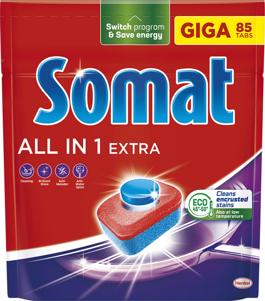 ALL IN 1 EXTRA Kapsule za mašinsko pranje posuđa, 85 kom