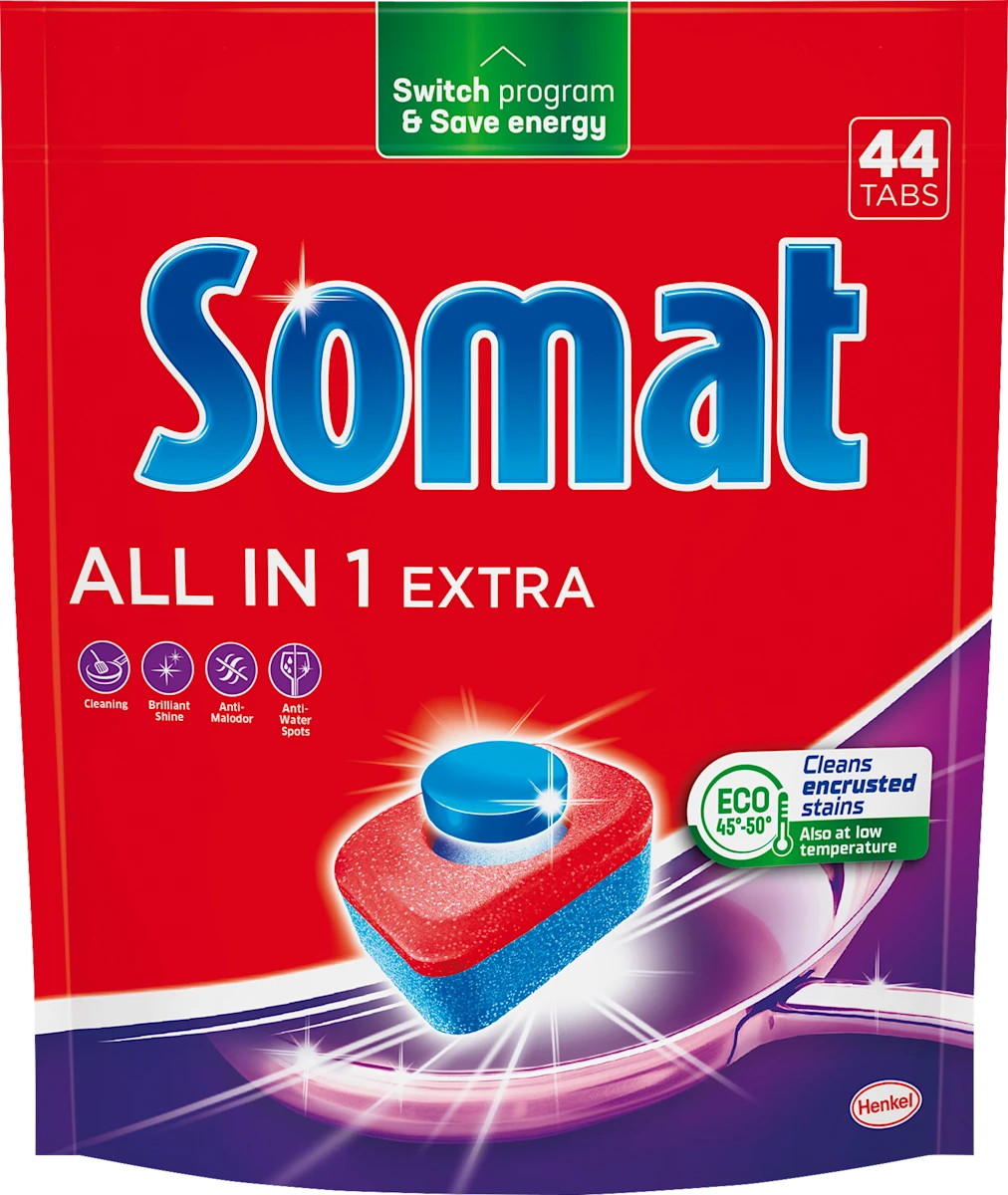 ALL IN 1 EXTRA tablete za mašinsko pranje sudova, 44 kom
