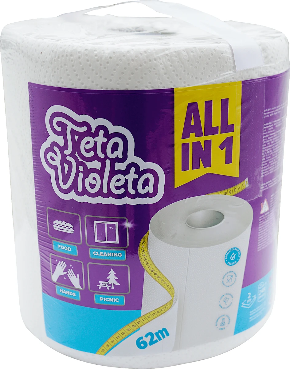 ALL IN 1 papirni ubrus, dvoslojni, 1 kom
