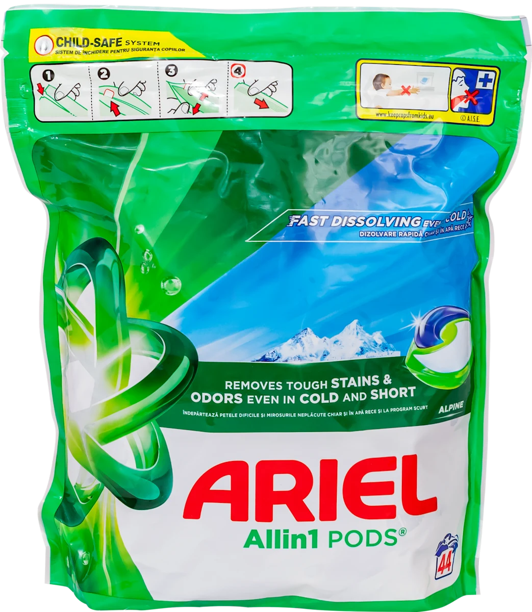 Allin1 PODS ALPINE kapsule za pranje veša, 44 kom