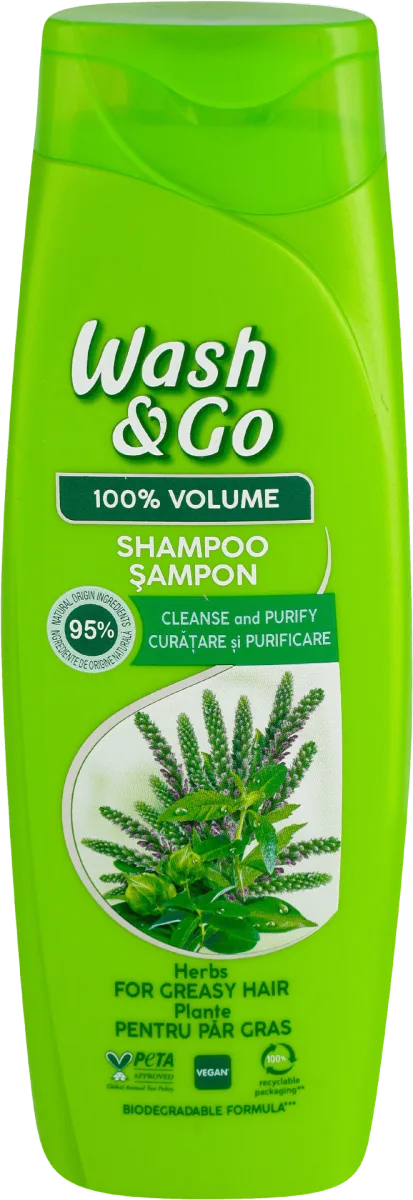 Šampon za masnu kosu sa biljnim ekstraktima, 360 ml