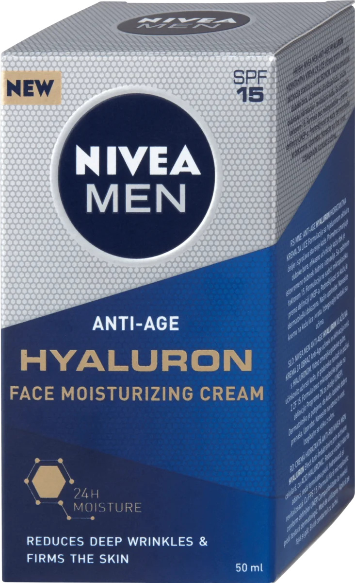 Anti-Age Hyaluron - krema za lice , SPF 15, 50 ml