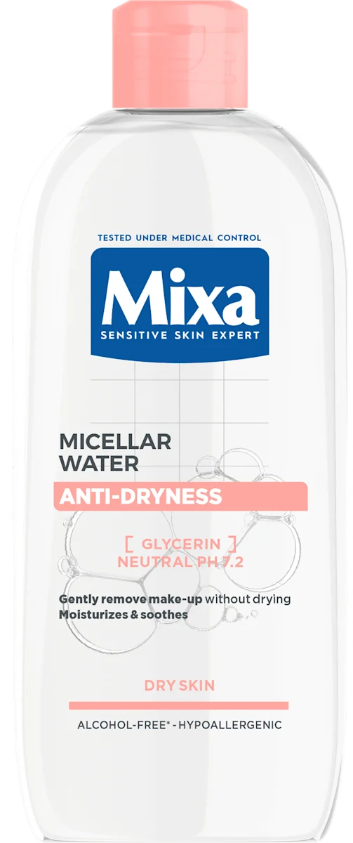 ANTI-DRYNESS micelarna voda za lice za suvu i..., 400 ml
