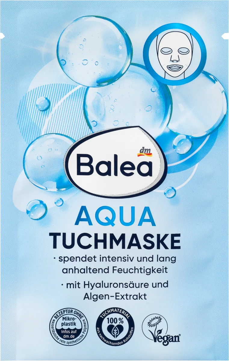 AQUA maska za lice u maramici, 1 kom