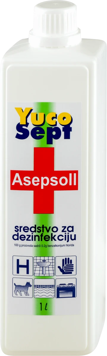 Asepsoll - sredstvo za dezinfekciju, 1 l