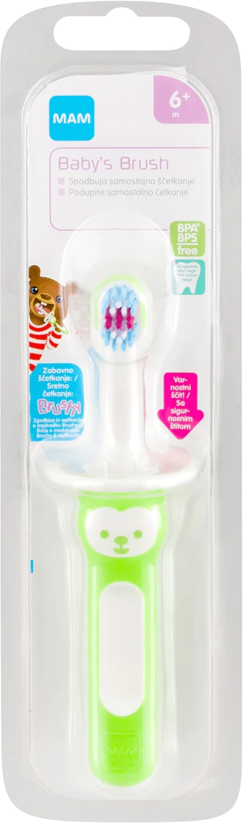 Baby's Brush prva četkica za zube, više vrsta, 1 kom