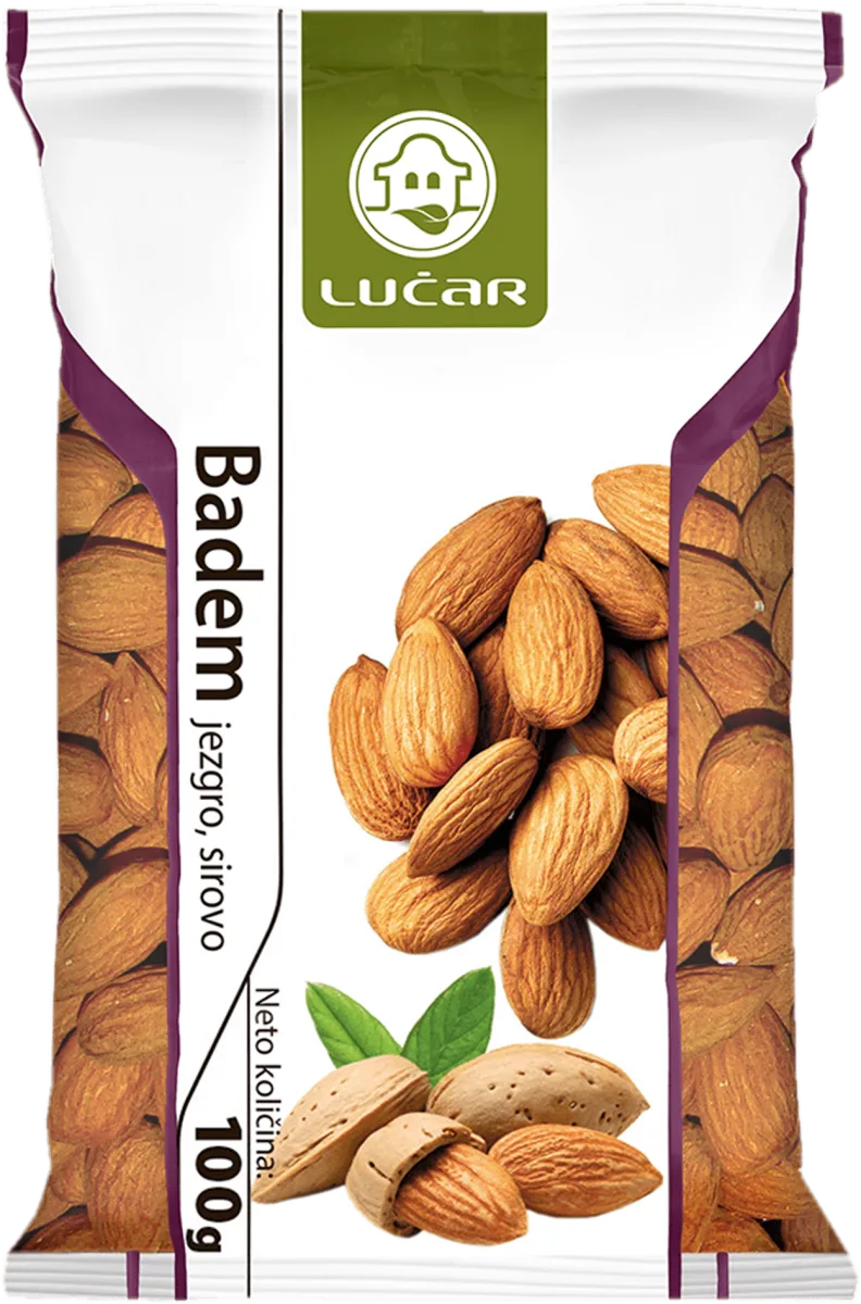 Badem jezgro, sirovo, 100 g