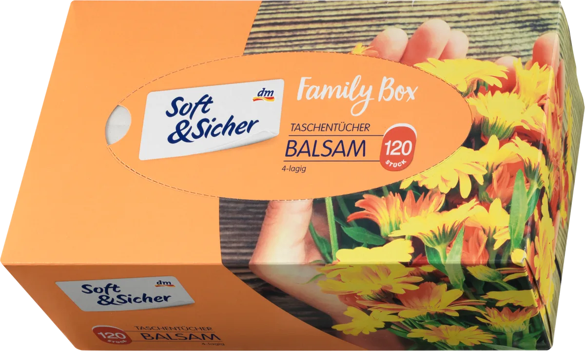 BALSAM- papirne maramice u kutiji, 4-slojne, 120 kom