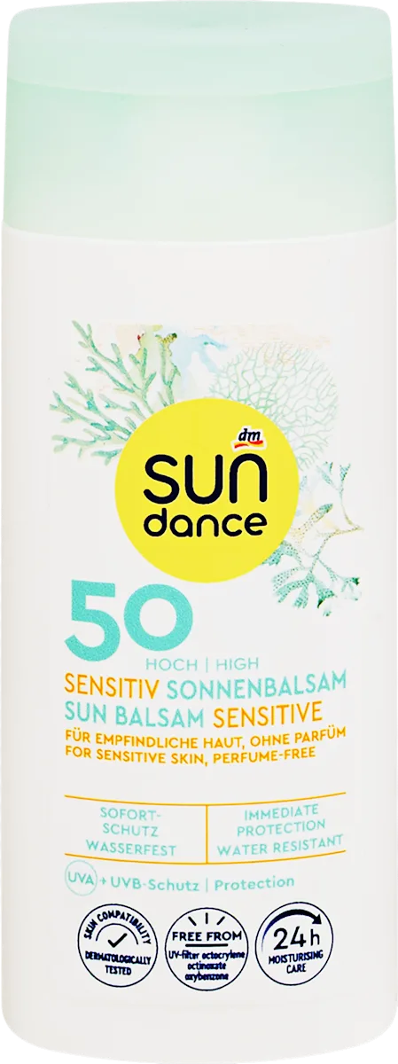 Balzam za sunčanje sensitive, SPF 50, putna ambalaža, 50 ml
