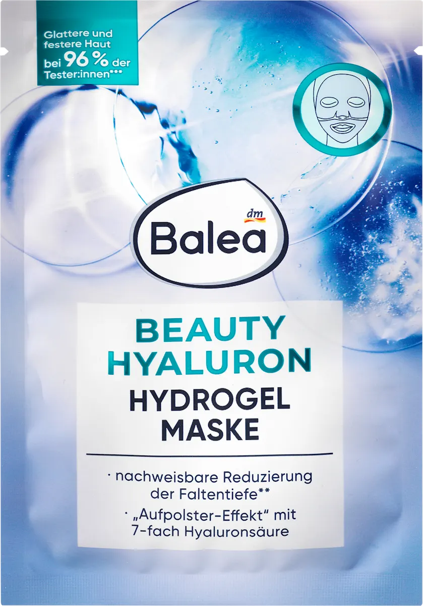 Beauty hijaluron hidrogel maska za lice, 1 kom