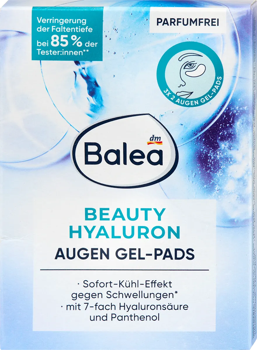 BEAUTY HYALURON jastučići za predeo oko očiju, 3x2kom, 6 kom