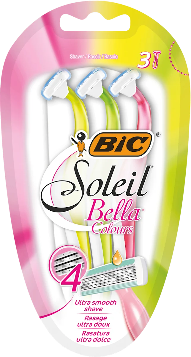 Bella Colours ženski brijači, 3 kom