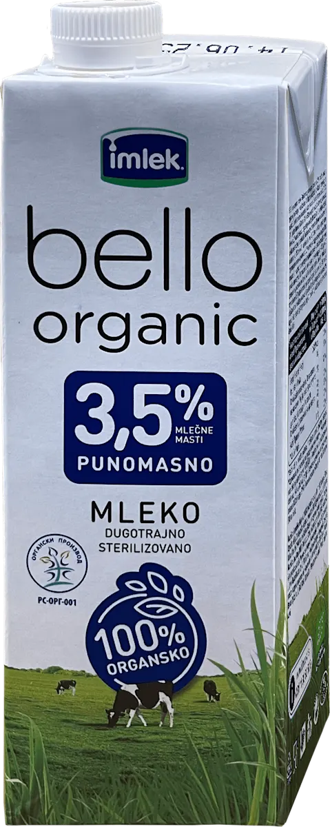 bello organic sterilizovano, dugotrajno mleko sa..., 1 l