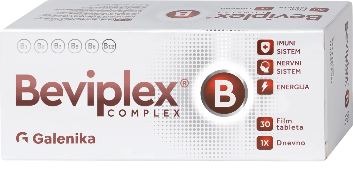 Beviplex B COMPLEX film tablete, 30 kom