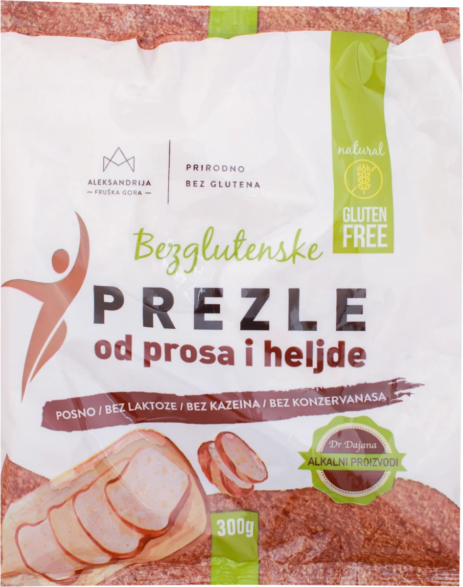 Bezglutenske prezle od heljde i prosa, 300 g