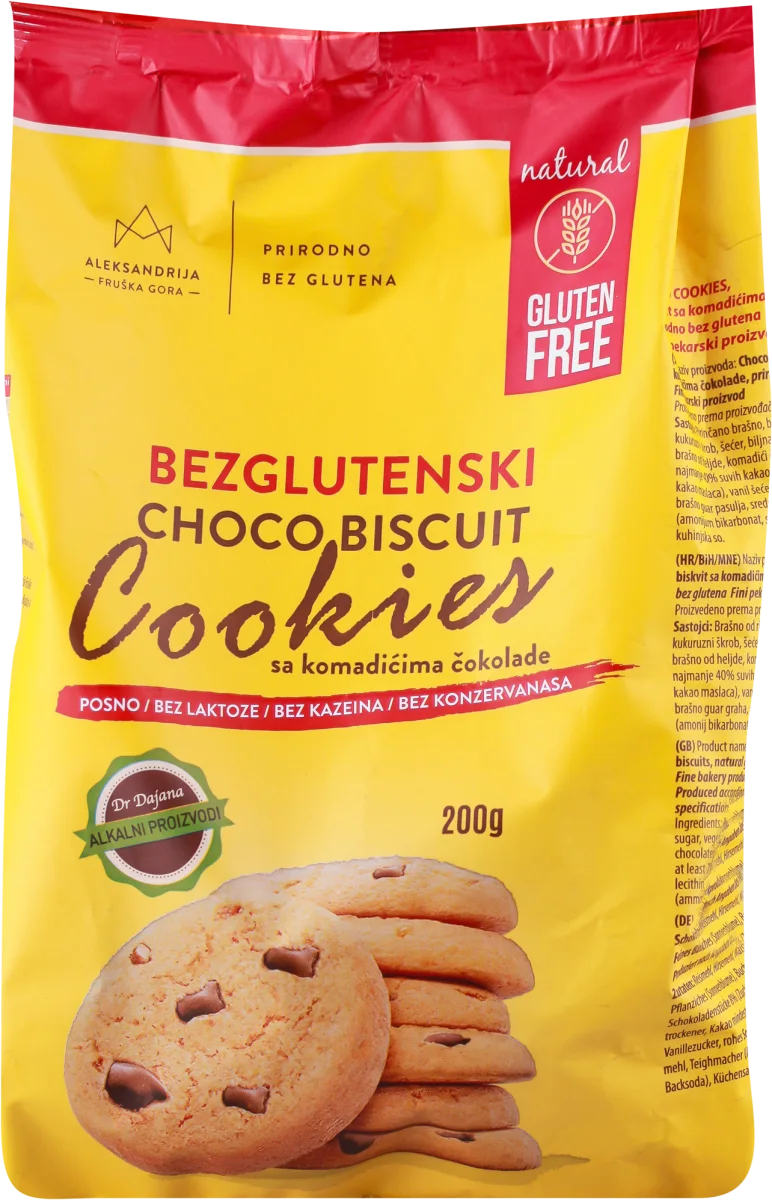 BEZGLUTENSKI CHOCO BISCUIT  - COOKIES, 200 g