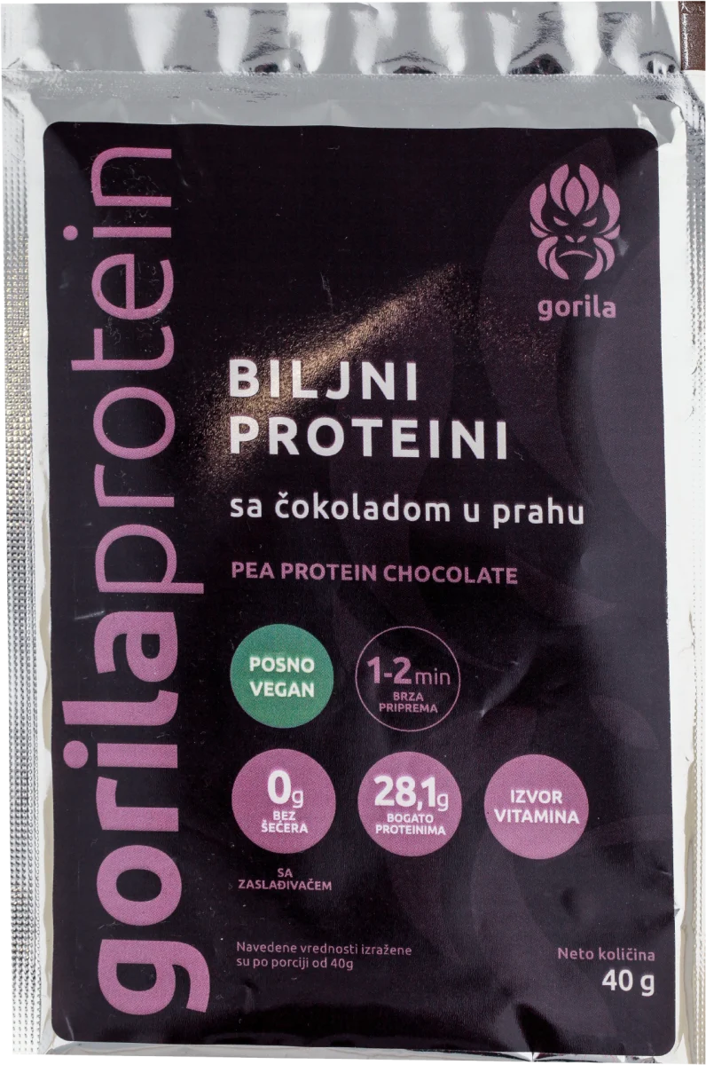 BILJNI PROTEIN - sa čokoladom u prahu, 40 g