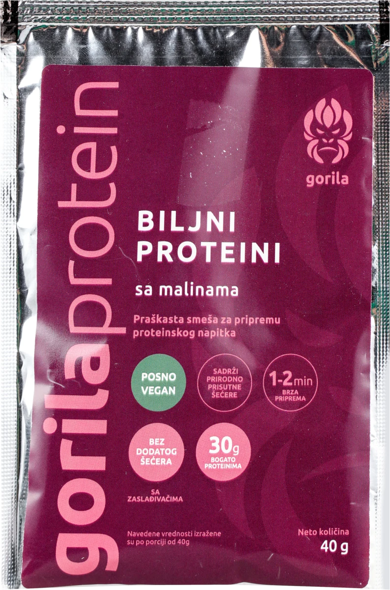 BILJNI PROTEINI sa malinom, 40 g