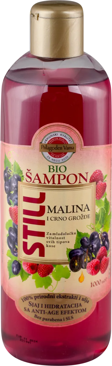 BIO šampon - MALINA I CRNO GROŽĐE, 950 ml