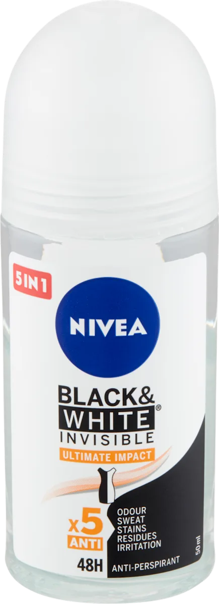 Black & White Invisible deo roll-on, 50 ml