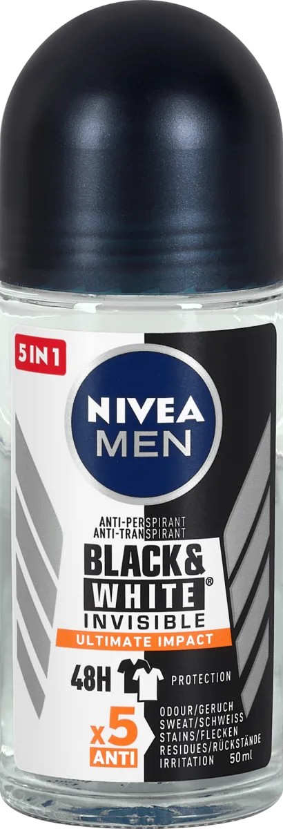 Black & White Invisible deo roll-on, 50 ml