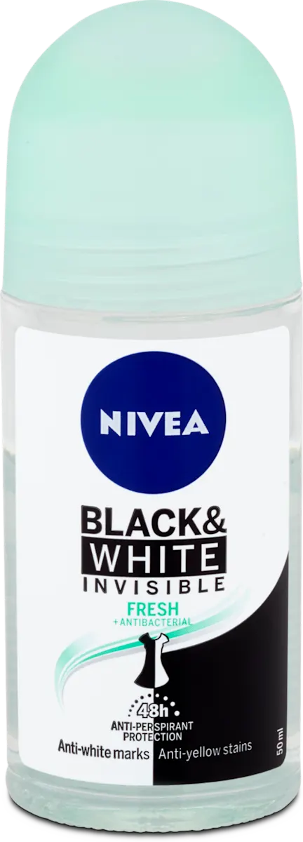 Black & White Invisible Fresh deo roll-on, 50 ml