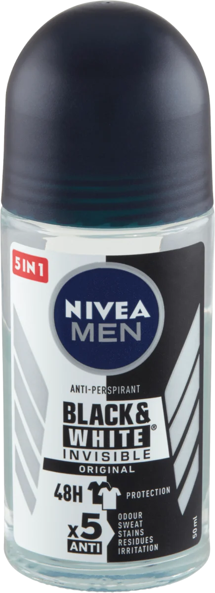 Black & White Invisible Original deo roll-on, 50 ml