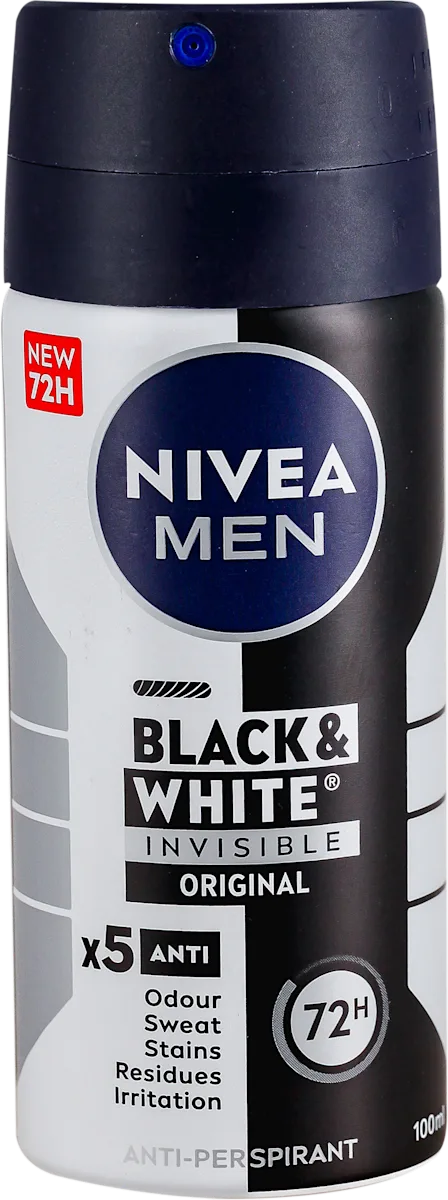 Black & White Invisible Original - dezodorans u..., 100 ml