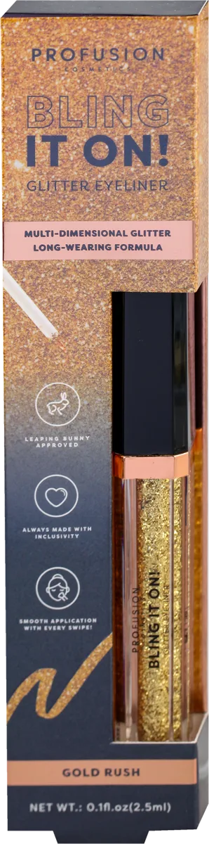 BLING IT ON! Tečni ajlajner sa šljokicama u..., 2,5 ml