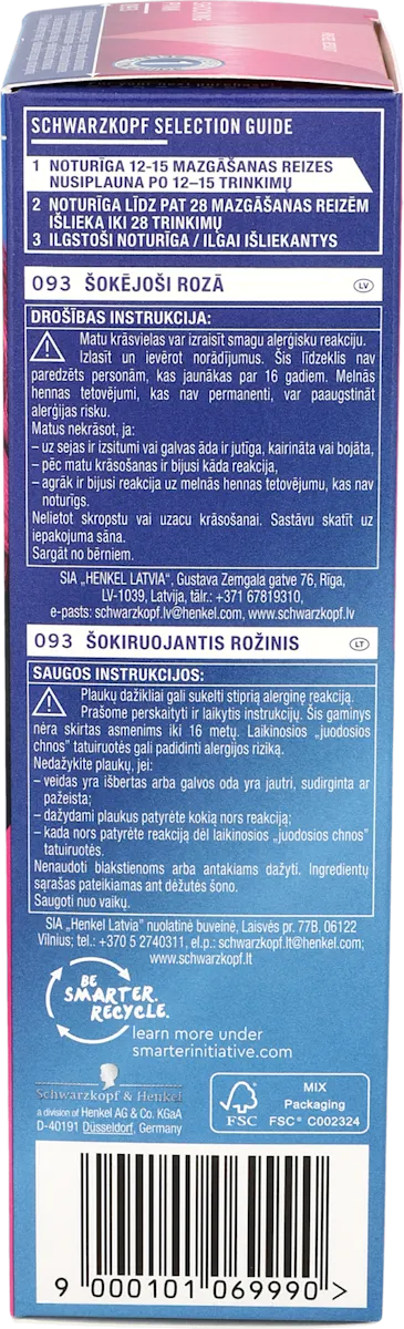 Boja za kosu - 093 šokantna roze, 1 kom
