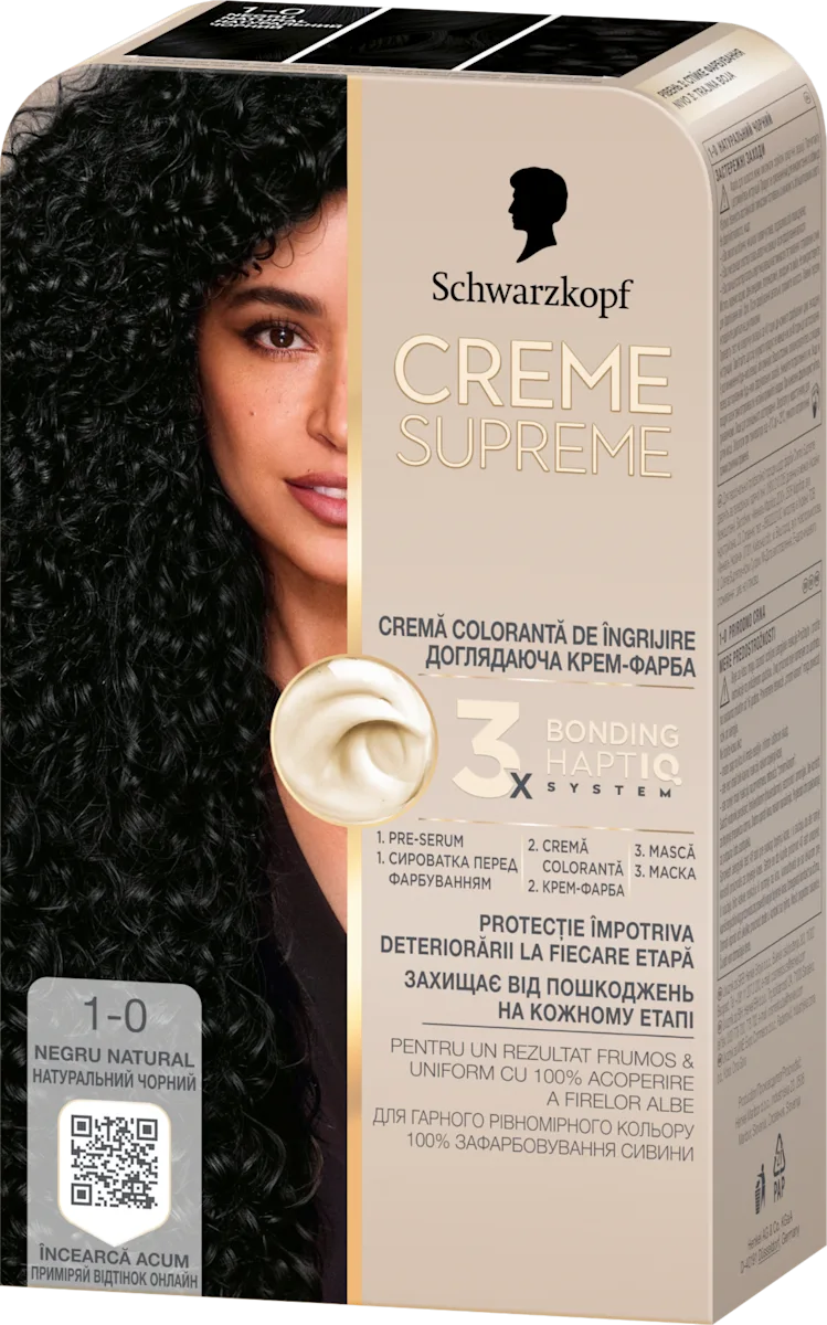 Boja za kosu-  1-0 Natural Black, 1 kom