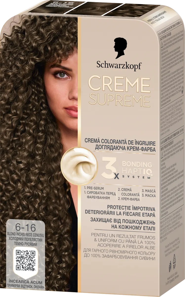 Boja za kosu – 6-16 Cool Ash Dark Blonde, 1 kom