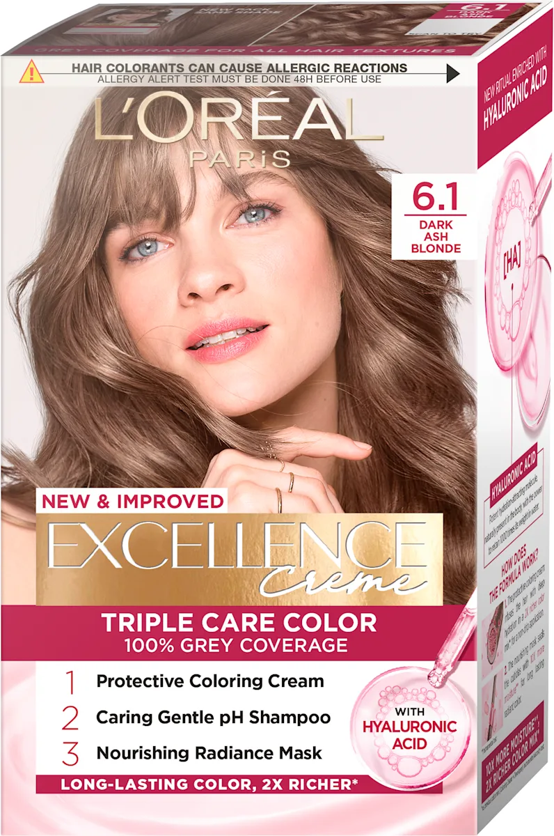 Boja za kosu - 6.1 Dark Ash Blonde, 1 kom
