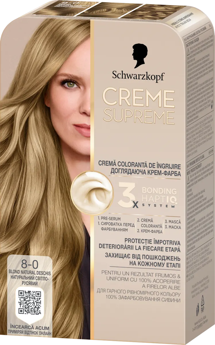 Boja za kosu – 8-0 Natural Light Blonde, 1 kg