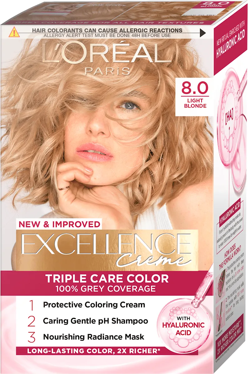 Boja za kosu - 8 Light Blonde, 1 kom