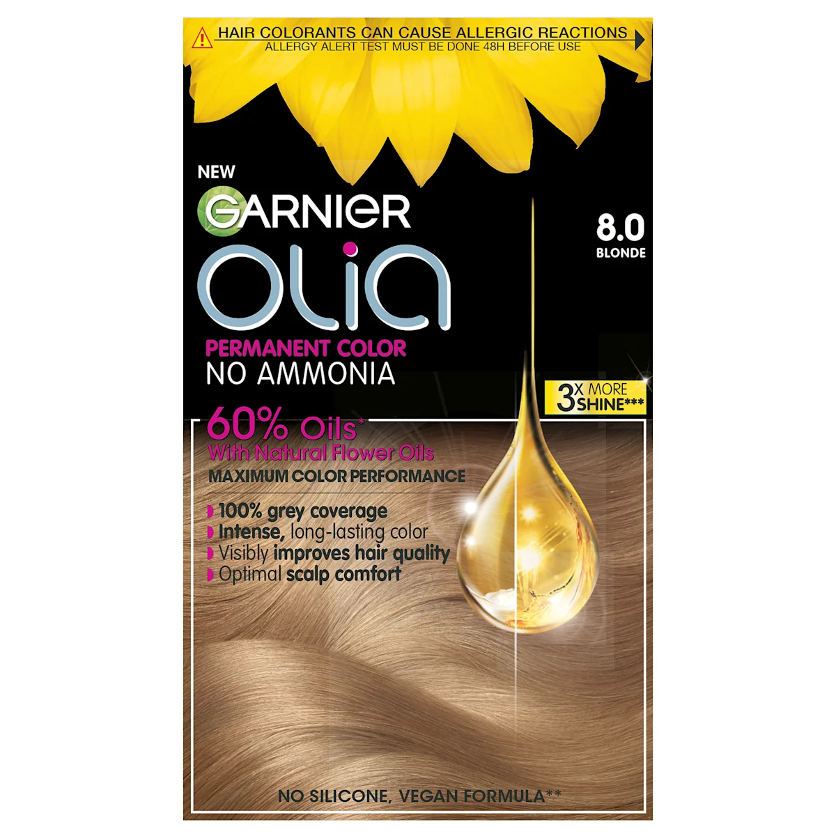 Boja za kosu – 8.0 Blonde, 1 kom
