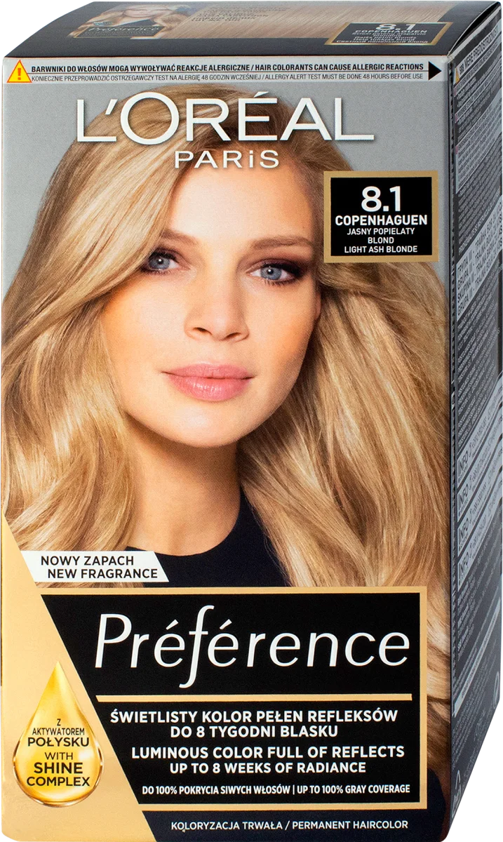 Boja za kosu - 8.1 Copenhaguen Light Ash Blonde, 1 kom