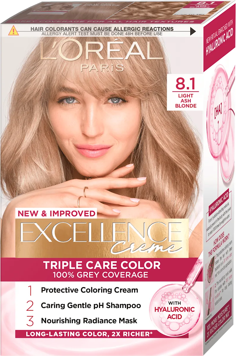 Boja za kosu - 8.1 Light Ash Blonde, 1 kom
