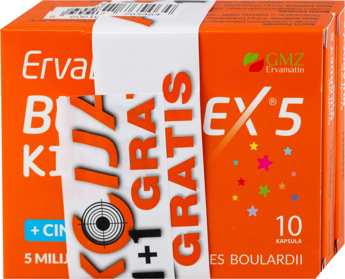 BULARDEX 5 KIDS, 1+1 gratis (1x10 kapsula + 1x10..., 20 kom