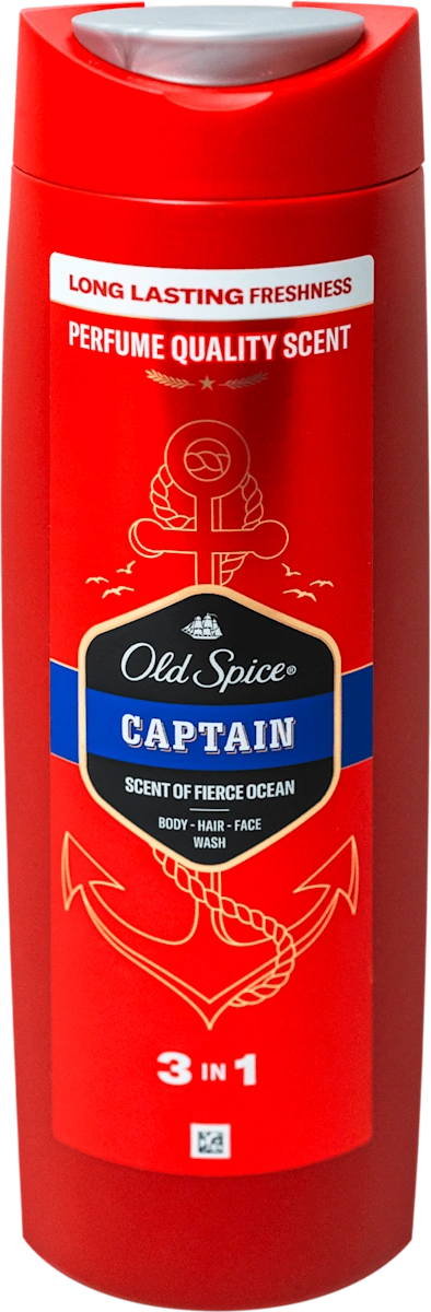 CAPTAIN 3 IN 1 - gel za tuširanje i šampon, 400 ml