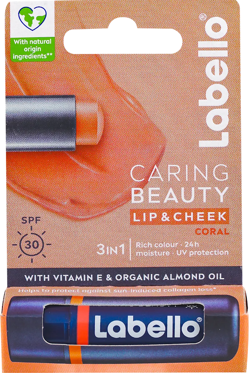 CARING BEAUTY 3IN1 balzam za usne i obraze -..., 4,8 g