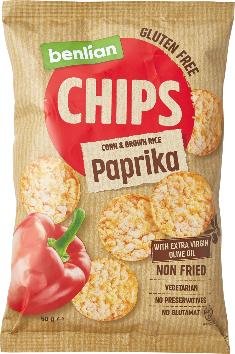 CHIPS - paprika, 50 g