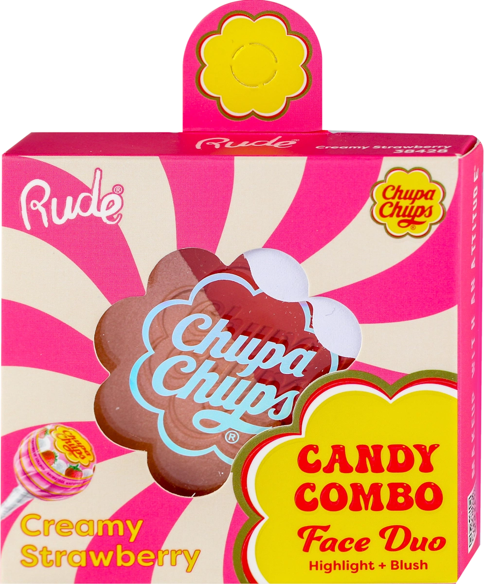 Chupa Chups bronzer i hajlajter- Creamy Strawberry, 1 kom