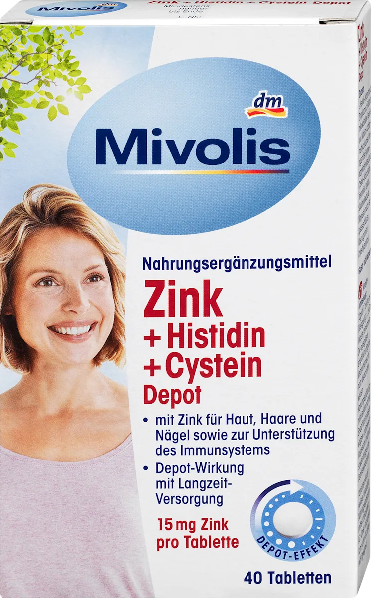 Cink + Histidin + Cistein tablete sa..., 19 g