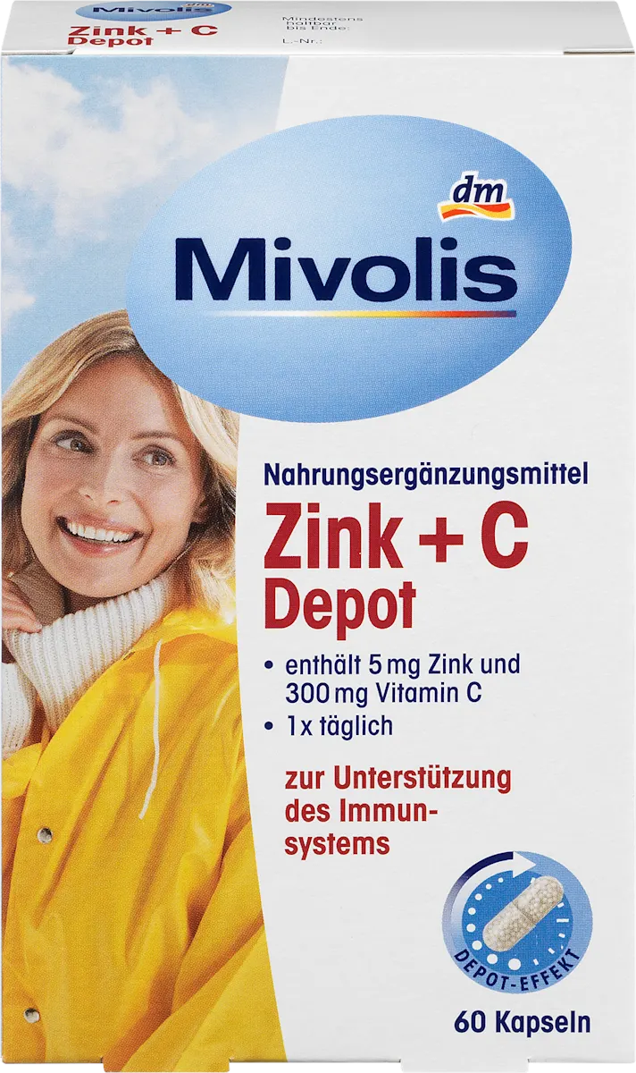 Cink + vitamin C depo kapsule, 38 g