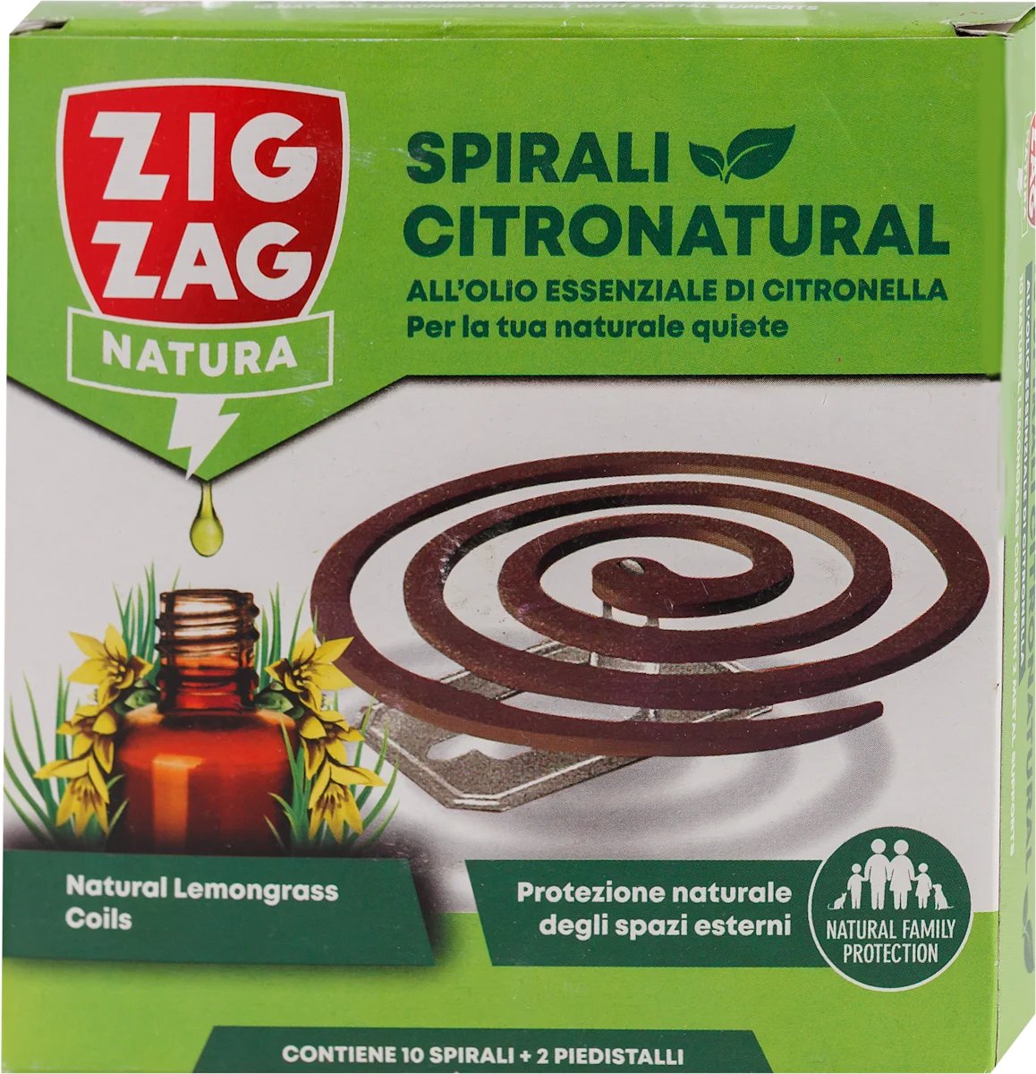CITRONATURAL biljne spirale protiv insekata na bazi eteričnih ulja Lemongrass, 135 g