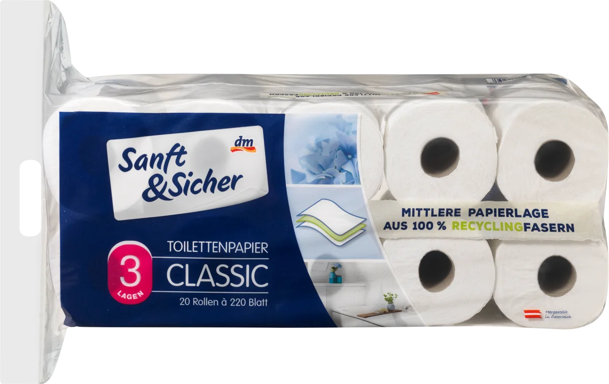 CLASSIC, 3-slojni toalet papir, 20 kom