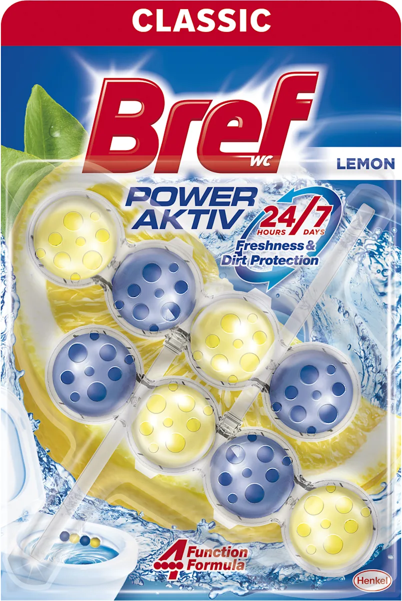CLASSIC POWER AKTIV WC osveživač - LEMON, 2x50g, 100 g